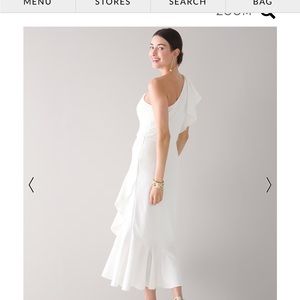 WHBM one shoulder midi dress size 4